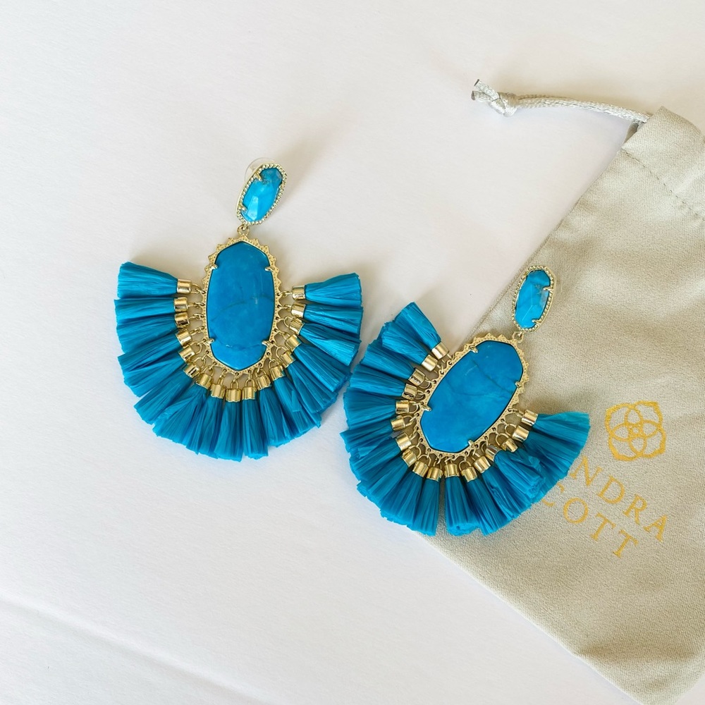 RARE Kendra Scott Christina Statement Earrings